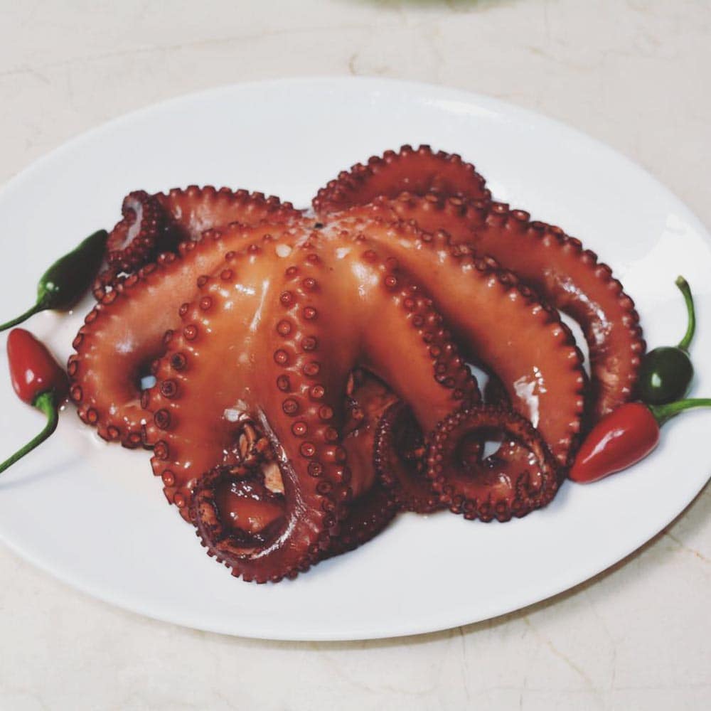 Pulpo guisado - Plato exquisito en Casa África Restaurante Playa